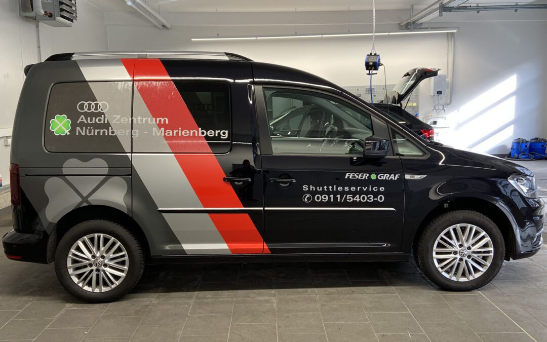 Fahrzeugbeschriftung Audi Zentrum Nürnberg Marienberg Folienbeklebung Audi Zentrum Nürnberg Marienberg