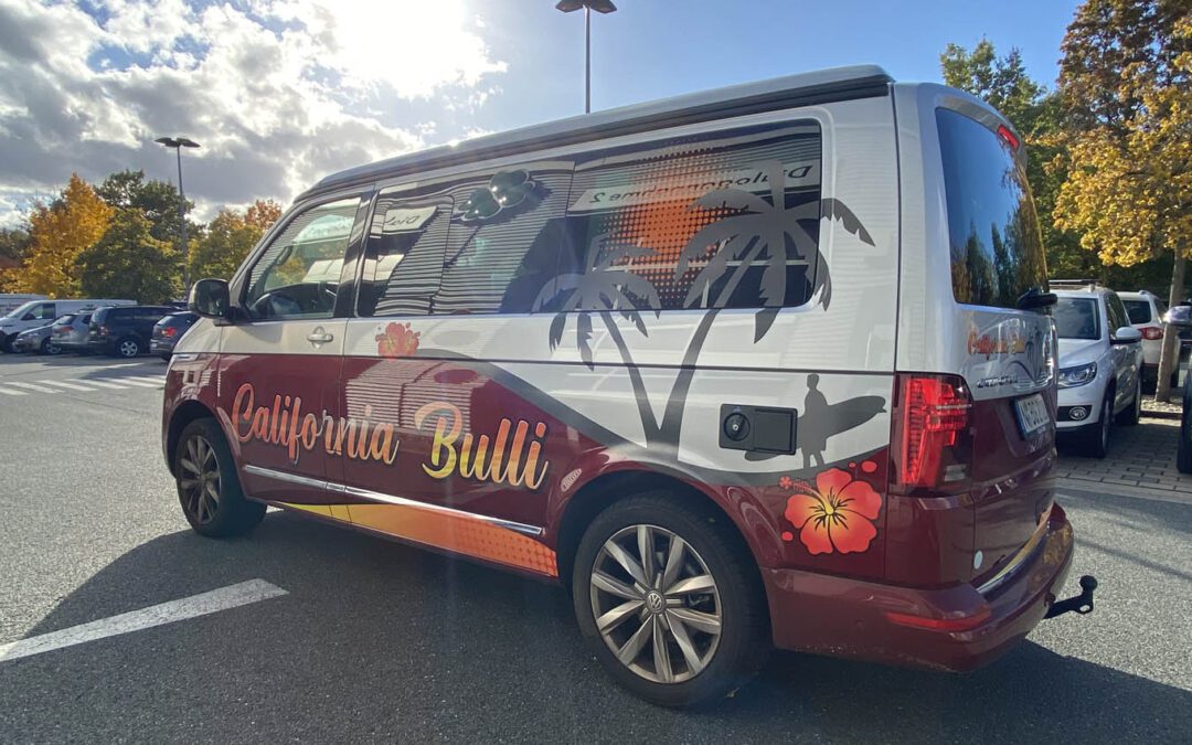 Fahrzeugbeschriftung VW California Bulli 3 Fahrzeugbeschriftung
