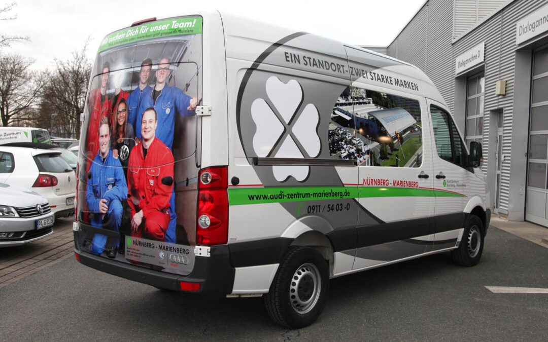 Fahrzeugbeschriftung Volkswagen Zentrum Marienberg_2 Fahrzeugbeschriftung