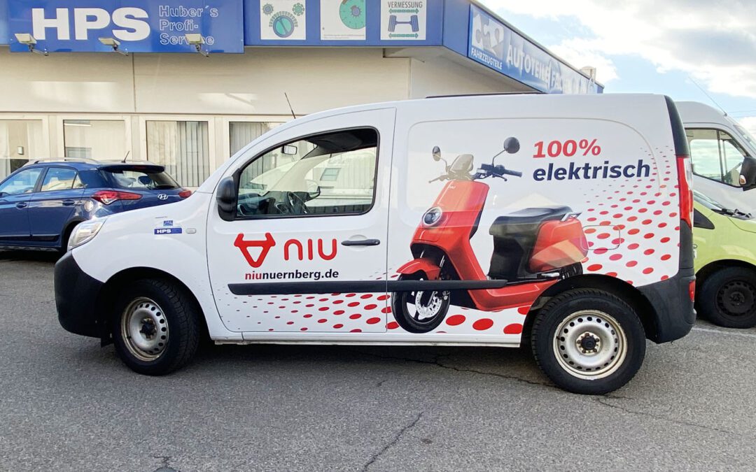 Fahrzeugbeschriftung Niu Nürnberg